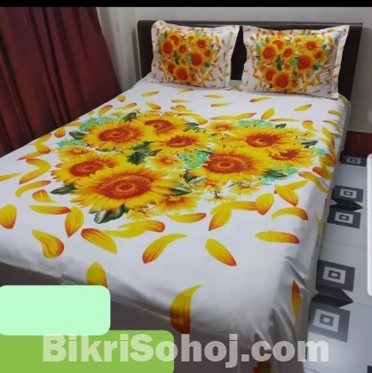 Double Size Cotton Bed Sheet Set Product Code: DS-209